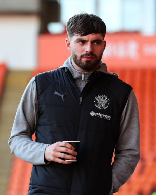 Blackpool 'dan Tom Bloxham, 1 Şubat 2025' te Bloomfield Road, Blackpool 'da oynanan Blackpool - Charlton Athletic maçı öncesinde geldi.