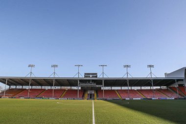 Bloomfield Road 'da, Blackpool' un evi, Blackpool 'un karşısındaki Blackpool - Charlton Athletic maçı, Bloomfield Road, Blackpool, İngiltere, 1 Şubat 2025