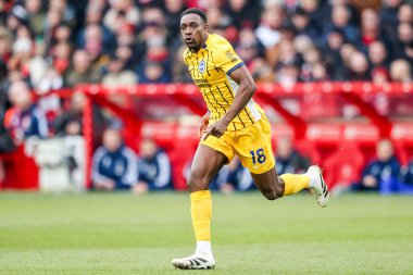 Brighton & Hove Albion takımından Danny Welbeck, İngiltere 'nin Nottingham Forest ve Hove Albion maçında 1 Şubat 2025' te City Ground, Nottingham 'da karşı karşıya geldi.