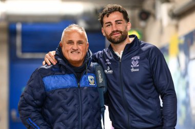 Warrington Wolves 'un Toby King' i, Warrington Wolves 'a karşı Leigh Leopards' a karşı oynadığı 1 Şubat 2025 'te Warrington, İngiltere' deki Halliwell Jones Stadyumu 'nda yapacağı tanıklık maçı öncesinde geldi.