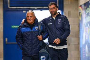 Warrington Wolves 'un Toby King' i, Warrington Wolves 'a karşı Leigh Leopards' a karşı oynadığı 1 Şubat 2025 'te Warrington, İngiltere' deki Halliwell Jones Stadyumu 'nda yapacağı tanıklık maçı öncesinde geldi.