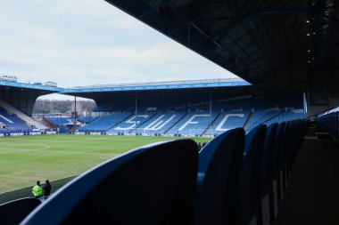1 Şubat 2025 'te Hillsborough, Sheffield, İngiltere' de Çarşamba günü oynanan Gök İddia Şampiyonası maçı öncesinde Hillsborough Stadyumu 'nun genel görünümü Sheffield Town' a karşı.