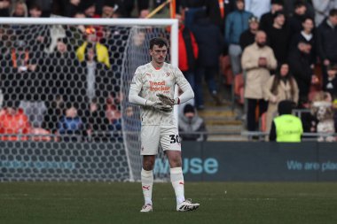 Harry Tyrer of Blackpool during the Sky Bet League 1 match Blackpool vs Charlton Athletic at Bloomfield Road, Blackpool, United Kingdom, 1st February 2025 clipart