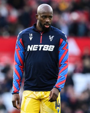Kristal Saray 'dan Jean-Philippe Mateta Premier Lig karşılaşması öncesinde Manchester United - Crystal Palace maçı sırasında Old Trafford, Manchester, Birleşik Krallık' ta 2 Şubat 2025