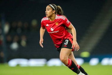 Manchester United Women 'dan Gabby George, 2 Şubat 2025' te Tottenham Hotspur Stadyumu 'nda oynanan Bayanlar Tottenham Hotspurs Bayanlar-Manchester United Women maçında görev başında.