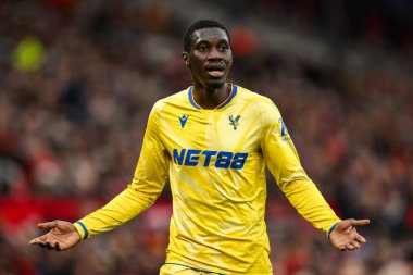 Crystal Palace 'dan Ismala Sarr, Manchester United ile Crystal Palace maçında Old Trafford, Manchester, İngiltere' de 2 Şubat 2025 'te karşı karşıya geldi.