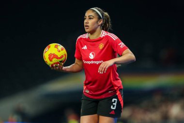 Manchester United Women 'dan Gabby George, 2 Şubat 2025' te Tottenham Hotspur Stadyumu 'nda oynanan Bayanlar Tottenham Hotspurs Bayanlar-Manchester United Women maçında görev başında.