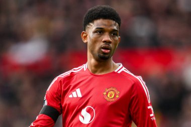 Manchester United 'dan Amad Diallo Premier Lig karşılaşmasında Manchester United ile Crystal Palace arasında 2 Şubat 2025' te Old Trafford, Manchester, İngiltere 'de karşı karşıya geldi.