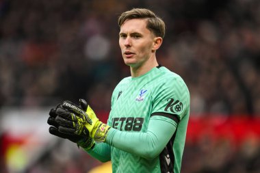 Crystal Palace 'dan Dean Henderson Premier League maçı sırasında Manchester United - Old Trafford, Manchester, İngiltere' de Crystal Palace maçında, 2 Şubat 2025