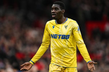Crystal Palace 'dan Ismala Sarr, Manchester United ile Crystal Palace maçında Old Trafford, Manchester, İngiltere' de 2 Şubat 2025 'te karşı karşıya geldi.