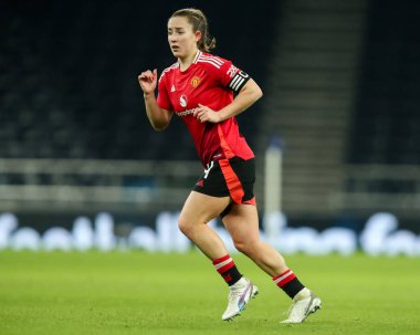 Maya Le Tissier of Manchester United Women in action during the Barclays Women's Super League match Tottenham Hotspurs Women vs Manchester United Women at Tottenham Hotspur Stadium, 2nd February 2025 clipart