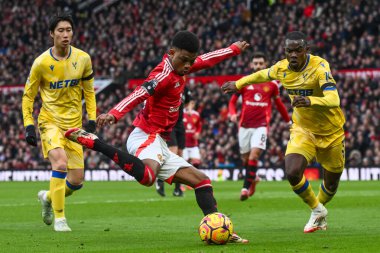 Manchester United takımından Amad Diallo, Manchester United 'ın 2 Şubat 2025' te Old Trafford, Manchester 'da oynadığı Premier League maçında gol attı.