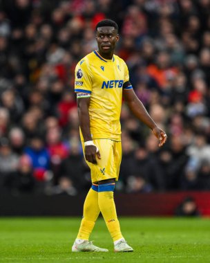 Kristal Saray 'dan Marc Guhi Premier Lig maçı sırasında Manchester United, Manchester United' a karşı Crystal Palace, Old Trafford, Manchester, İngiltere, 2 Şubat 2025