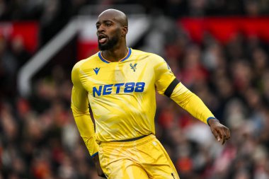 Kristal Saray 'dan Jean-Philippe Mateta Premier Lig karşılaşması sırasında Old Trafford, Manchester, İngiltere' de Manchester United 'a karşı Crystal Palace, 2 Şubat 2025