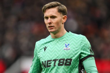 Crystal Palace 'dan Dean Henderson Premier League maçı sırasında Manchester United - Old Trafford, Manchester, İngiltere' de Crystal Palace maçında, 2 Şubat 2025