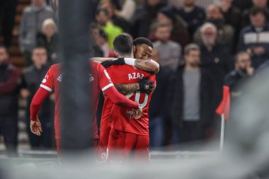 Delano Burgzorg of Middlesbrough celebrates his goal to make it 1-0 during the Sky Bet Championship match Middlesbrough vs Sunderland at Riverside Stadium, Middlesbrough, United Kingdom, 3rd February 2025 clipart