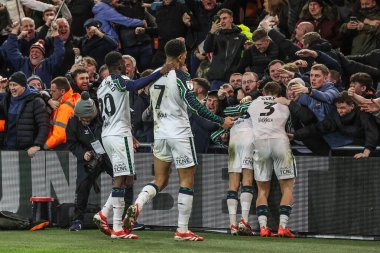 Sunderland 'dan Jobe Bellingham, Middlesbrough - Riverside Stadyumu, Middlesbrough, Birleşik Krallık' ta oynanan Sky Bet Şampiyonası maçında 2-3 'lük galibiyetini kutluyor.