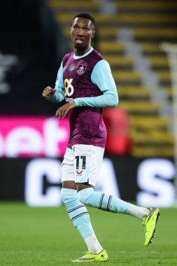 Burnley 'li Jaidon Anthony, Burnley-Oxford United maçında 4 Şubat 2025' te Turf Moor, Burnley, İngiltere 'de karşı karşıya geldi.