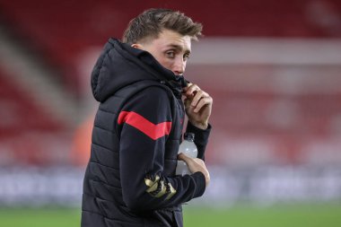 Sunderland 'dan Dan Neil, Middlesbrough - Sunderland maçı sırasında Riverside Stadyumu, Middlesbrough, Birleşik Krallık, 3 Şubat 2025' te geldi.