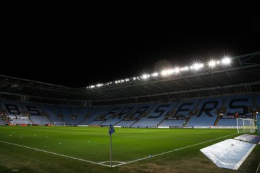 Coventry Building Society Arena 'da, Coventry City' nin evi, Coventry City 'nin Coventry City' ye karşı Leeds United maçı öncesinde Coventry Building Society Arena, Coventry, İngiltere, 5 Şubat 2025