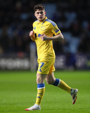 Leeds United takımından Daniel James, Coventry City - Leeds United maçında Coventry Building Society Arena, Coventry, İngiltere, 5 Şubat 2025