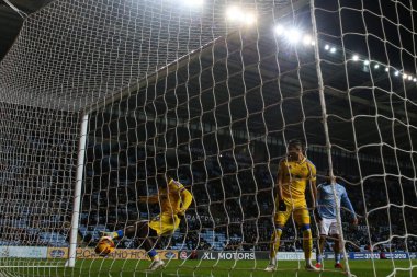Leeds United takımından Wilfried Gnonto 5 Şubat 2025 'te Coventry Building Society Arena, Coventry, İngiltere' de oynanan Sky Bet Şampiyonası maçında 0-3 'lük bir gol kaydetti.