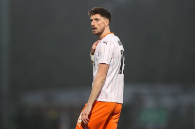 Blackpool 'dan Jake Beesley Sky Bet Ligi 1 karşılaşmasında Burton Albion' a karşı Blackpool Pirelli Stadyumu 'nda, Burton Trent üzerine, 8 Şubat 2025