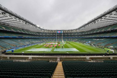 İngiltere 'nin başkenti Allianz Stadyumu' nun genel bir görüntüsü 2025 Guinness 6 uluslar arası karşılaşma öncesinde Allianz Stadyumu, Twickenham, Birleşik Krallık, 8 Şubat 2025