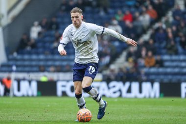 Preston North End 'den Lewis Gibson, Preston North End - Wycombe Wanderers - Deepdale, Preston, İngiltere, 8 Şubat 2025