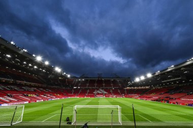 Manchester United, Old Trafford, Manchester United 'ın genel görünümü, 7 Şubat 2025 tarihinde Manchester United ile Leicester City arasında oynanan 4.