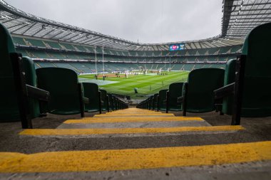 İngiltere 'nin başkenti Allianz Stadyumu' nun genel bir görüntüsü 2025 Guinness 6 uluslar arası karşılaşma öncesinde Allianz Stadyumu, Twickenham, Birleşik Krallık, 8 Şubat 2025