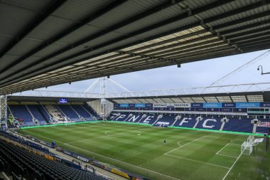 Deepdale Stadyumu 'nun, 8 Şubat 2025' te İngiltere 'nin Deepdale kentinde oynanan Preston North End-Wycombe Wanderers karşılaşması öncesinde genel bir görüntüsü.