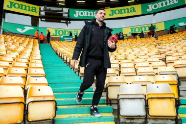 Shane Duffy of Norwich City arrives at Carrow Road prior to the Sky Bet Championship match Norwich City vs Derby County at Carrow Road, Norwich, United Kingdom, 8th February 2025 clipart