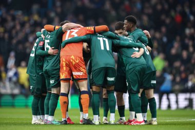 Millwall grubu, Elland Road, Leeds, İngiltere 'de oynanan 4. Raundluk Leeds United - Millwall maçında bir araya geldi.