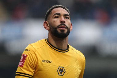 Wolverhampton Wanderers takımından Matheus Cunha, 9 Şubat 2025 'te Ewood Park, Blackburn, Birleşik Krallık' ta düzenlenen dördüncü tur Blackburn Rovers-Wolverhampton Wanderers karşılaşmasında