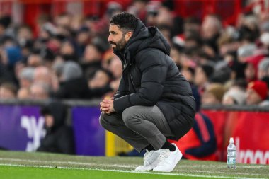 Manchester United dördüncü tur karşılaşmasında Manchester United ile Leicester City 'nin 7 Şubat 2025' te Old Trafford, Manchester 'da oynadıkları karşılaşmada Manchester United' ın teknik direktörü Ruben Amorim Menajeri.