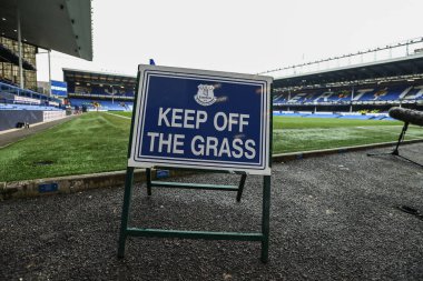 Goodison Park 'ın, Birleşik Krallık' ın Liverpool şehrinde 8 Şubat 2025 tarihinde oynanan dördüncü tur müsabakası öncesinde Everton, Bournemouth 'a karşı oynanan Goodison Park maçının genel görüntüsü.