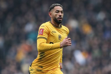 Wolverhampton Wanderers takımından Matheus Cunha, 9 Şubat 2025 'te Ewood Park, Blackburn, Birleşik Krallık' ta düzenlenen dördüncü tur Blackburn Rovers-Wolverhampton Wanderers karşılaşmasında