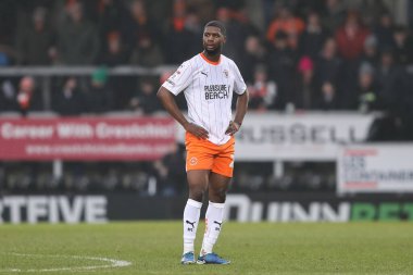 Blackpool takımından Odel Offiah, 8 Şubat 2025 tarihinde İngiltere 'nin Trent kentindeki Pirelli Stadyumu' nda oynanan 1.