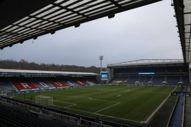 Blackburn Rovers 'ın evi olan Ewood Park' ın genel görünümü 9 Şubat 2025 'te Ewood Park, Blackburn, Birleşik Krallık' ta düzenlenen dördüncü tur Blackburn Rovers-Wolverhampton Wanderers karşılaşmasının önünde.