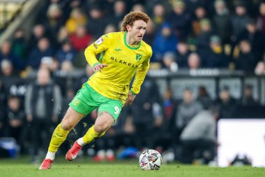Norwich City 'den Josh Sargent, 8 Şubat 2025' te Norwich City, Norwich County 'ye karşı oynanan Gökyüzü İddia Şampiyonası maçında görev başında.