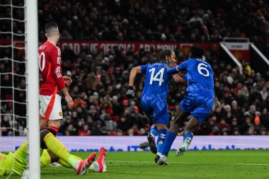 Leicester City 'den Bobby Dekordova-Reid, 7 Şubat 2025 tarihinde Old Trafford, Manchester, Birleşik Krallık' ta oynanan 4.