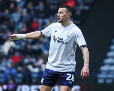 Preston North End 'den Milutin Osmaji, 8 Şubat 2025 tarihinde İngiltere' nin Deepdale kentinde oynanan Preston North End-Wycombe Wanderers maçında