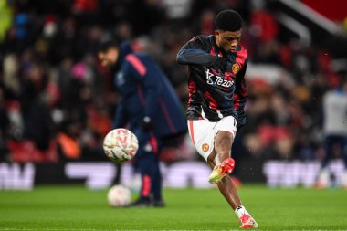 Manchester United takımından Amad Diallo, 7 Şubat 2025 tarihinde Birleşik Krallık 'ın Manchester United ile Leicester City takımları arasında oynanan 4.