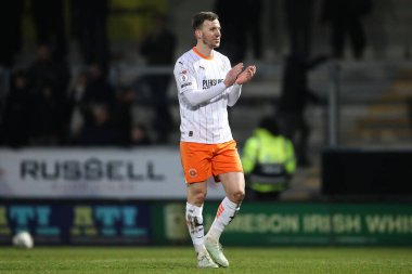 Blackpool 'dan Lee Evans, 8 Şubat 2025' te İngiltere 'nin Trent kentindeki Pirelli Stadyumu' nda oynanan 1.