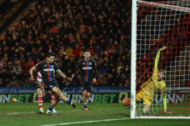 Kristal Saray 'dan Daniel Muoz, Birleşik Krallık' ın Doncaster Stadyumu 'ndaki Doncaster Rovers-Crystal Palace maçında oynanan 4. Raund FA Kupası maçında 0-1 berabere kaldı.