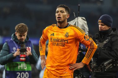 Jude Bellingham of Real Madrid during the UEFA Champions League Knockout Round Play-off Manchester City v Real Madrid at Etihad Stadium, Manchester, United Kingdom, 11th February 2025 clipart