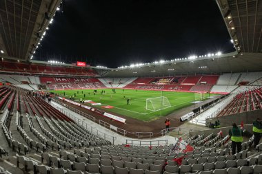 12 Şubat 2025 'te İngiltere' nin Sunderland-Luton Town Stadyumu 'nda oynanan Sky Bet Şampiyonası' nda Işık Stadyumu 'nun genel görüntüsü.