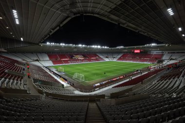 12 Şubat 2025 'te İngiltere' nin Sunderland-Luton Town Stadyumu 'nda oynanan Sky Bet Şampiyonası' nda Işık Stadyumu 'nun genel görüntüsü.