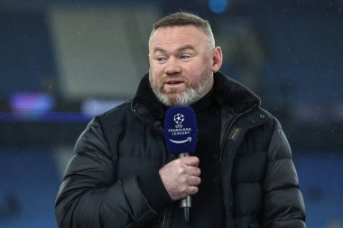 Wayne Rooney UEFA Şampiyonlar Ligi eleme turu sırasında Manchester City ile Real Madrid arasında Etihad Stadyumu, Manchester, İngiltere, 11 Şubat 2025